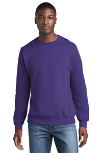 Fleece Crewneck Sweatshirt / Purple / Norfolk Christian School Tennis