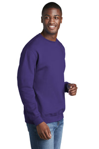Fleece Crewneck Sweatshirt / Purple / Norfolk Christian School Tennis