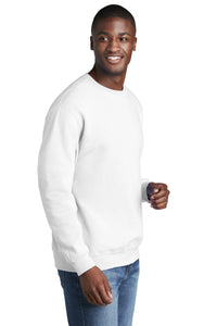 Fleece Crewneck Sweatshirt / White / Hickory Middle School Soccer