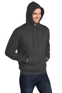 Core Fleece Pullover Hooded Sweatshirt / Dark Heather Charcoal / Norfolk Christian School Tennis