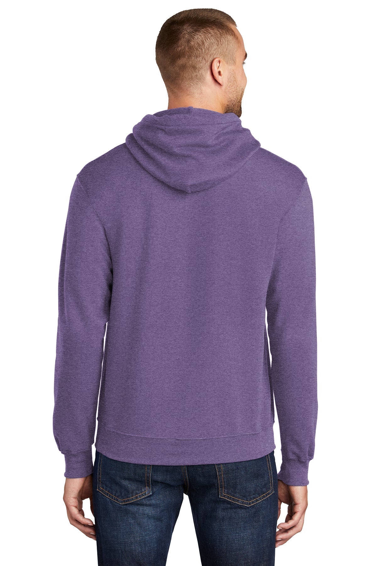 Fleece Pullover Hooded Sweatshirt  / Purple / Larkspur Middle School Wrestling