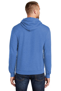 Fleece Pullover Hooded Sweatshirt / Heather Royal  / Plaza Middle School Softball
