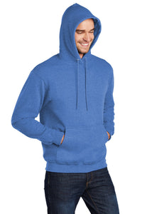 Fleece Pullover Hooded Sweatshirt / Heather Royal  / Plaza Middle School Softball