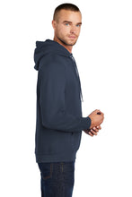 Fleece Pullover Hooded Sweatshirt (Youth & Adult) / Navy / Star Of The Sea Cheer