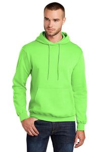 Core Fleece Pullover Hooded Sweatshirt (Youth & Adult) / Neon Green / Kingston Elementary School