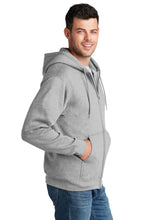 Core Fleece Full-Zip Hooded Sweatshirt(Youth & Adult) / Ash / Cape Henry Collegiate Volleyball