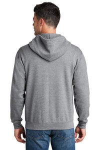 Fleece Full-Zip Hooded Sweatshirt / Athletic Heather / Landstown Middle School Softball