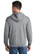 Fleece Full-Zip Hooded Sweatshirt / Athletic Heather / Plaza Middle School Baseball