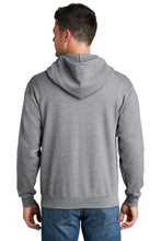 Fleece Full-Zip Hooded Sweatshirt / Athletic Heather / Great Neck Middle School Volleyball