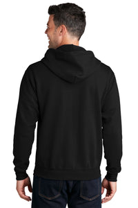 Fleece Full-Zip Hooded Sweatshirt / Black / Corporate Landing Middle School Wrestling