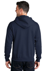 Fleece Full-Zip Hooded Sweatshirt / Navy / Independence Middle School Girls Track
