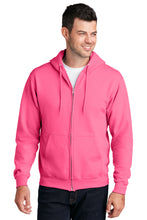 Fleece Full-Zip Hooded Sweatshirt (Youth & Adult) / Pink / New Castle Elementary School