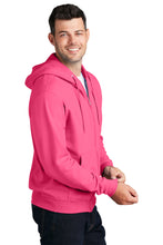 Fleece Full-Zip Hooded Sweatshirt (Youth & Adult) / Pink / New Castle Elementary School