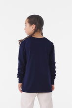 Unisex Triblend Long Sleeve Tee (Adult & Youth) / Navy / Loch Meadow Kindergarten