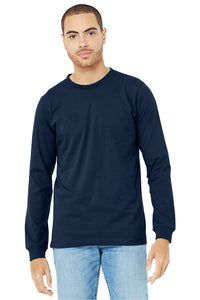 Unisex Triblend Long Sleeve Tee (Adult & Youth) / Navy / Loch Meadow Kindergarten