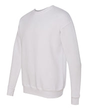 Sponge Fleece Drop Shoulder Crewneck Sweatshirt / White / Cox High School Water Polo