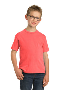 Garment-Dyed Tee (Youth & Adult) / Neon Coral / Grassfield Elementary School