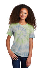 Youth Tie-Dye Tee / Water Color Spiral / Cavalier Golf and Yacht Club Swim Team