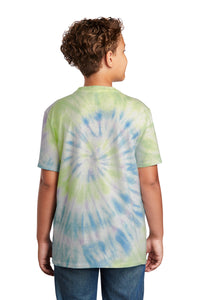 Youth Tie-Dye Tee / Water Color Spiral / Club Brittany Swim Team