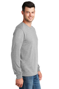 Long Sleeve Core Cotton Tee (Youth & Adult) / Ash / Bayside Middle School