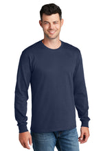 Long Sleeve Core Cotton Tee (Youth & Adult) / Navy / Three Oaks Elementary School