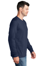 Long Sleeve Core Cotton Tee (Youth & Adult) / Navy / Three Oaks Elementary School