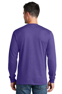 Long Sleeve Core Cotton Tee / Purple / Larkspur Middle School Volleyball