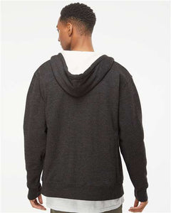 Sherpa-Lined Hooded Sweatshirt / Charcoal Heather / Essential Church