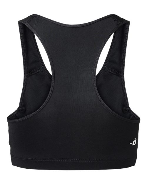 B-Sport Bra Top / Black / Plaza Middle School Cheer