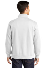 1/4-Zip Sweatshirt / White / Kempsville High School Swim and Dive Team