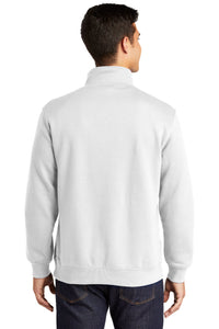 1/4-Zip Sweatshirt / White / Kempsville High School Swim and Dive Team