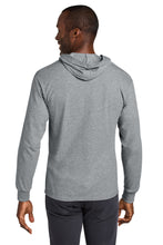 Cotton Long Sleeve Hooded T-Shirt / Heather Grey / First Colonial Wrestling