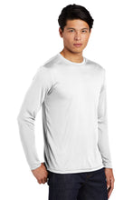 Long Sleeve Performance Tee / White / Norfolk Christian School Tennis