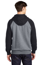 Raglan Colorblock Pullover Hooded Sweatshirt / Black / Hickory Middle School Soccer