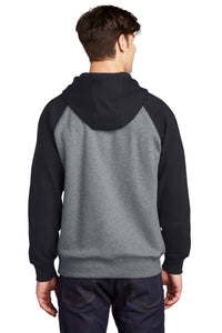 Raglan Colorblock Pullover Hooded Sweatshirt / Black / Coastal Crushers Baseball