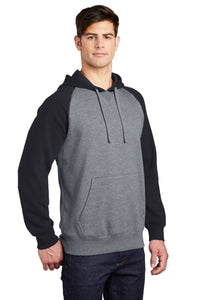 Raglan Colorblock Pullover Hooded Sweatshirt / Black / Coastal Crushers Baseball