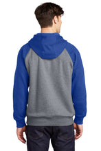 Raglan Colorblock Pullover Hooded Sweatshirt / Royal / Vintage Heather / Landstown High School Soccer