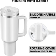 40oz Stainless Steel Tumbler / White / Little Neck Swim Team