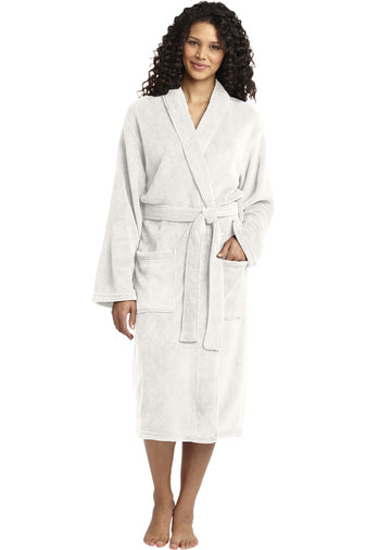 Plush Microfleece Shawl Collar Robe / 3 Colors / Custom Shop