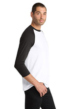 Perfect Tri 3/4-Sleeve Raglan / Black/White / Bayside Middle Staff