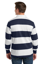 Classic Long Sleeve Rugby Polo / True Navy & white / First Colonial High Soccer Fidgety