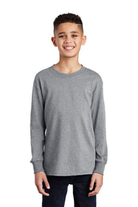 Long Sleeve Core Cotton Tee (Youth & Adult) / Ash / College Park Elementary