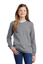 Long Sleeve Core Cotton Tee (Youth & Adult) / Ash / North Landing Elementary School