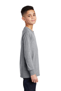 Long Sleeve Core Cotton Tee (Youth & Adult) / Ash / College Park Elementary