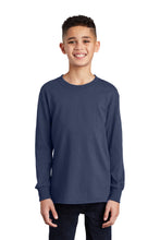 Long Sleeve Core Cotton Tee (Youth & Adult) / Navy / Three Oaks Elementary School