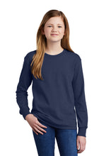 Long Sleeve Core Cotton Tee (Youth & Adult) / Navy / Three Oaks Elementary School