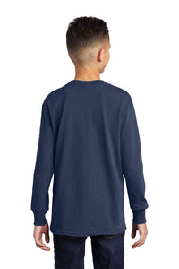 Long Sleeve Core Cotton Tee (Youth & Adult) / Navy / Old Donation School