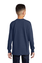 Long Sleeve Core Cotton Tee (Youth & Adult) / Navy / Three Oaks Elementary School