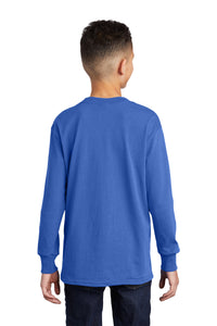 Long Sleeve Performance Tee (Youth & Adult) / Royal / Grassfield Elementary School