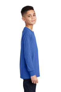 Long Sleeve Performance Tee (Youth & Adult) / Royal / Grassfield Elementary School